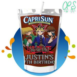 Yugioh Capri Sun Birthday Labels Digital File Printable Instant Download