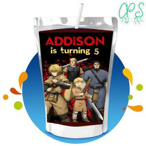 Vinland saga Capri Sun Birthday Labels Digital File Printable Instant Download