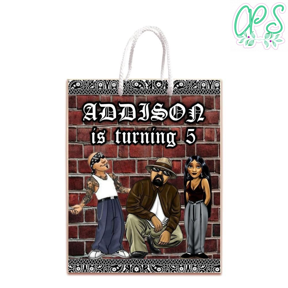 Cholo Gift Bag Label Template Printable Instant Download