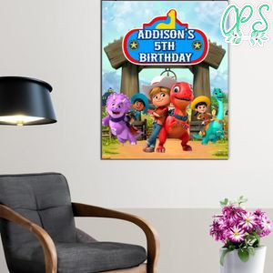 Dino Ranch Birthday Poster Digital File Printable Instant Download
