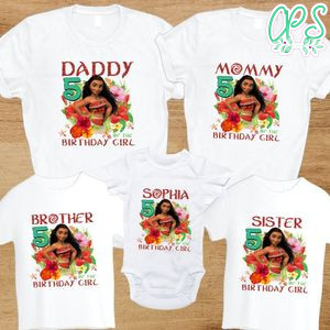 Moana Family Birthday Customer request PNG file template