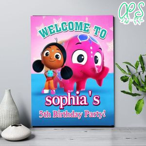 Deepa & Anoop Birthday Welcome Sign Digital File Printable Instant Download