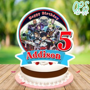 Yakitori Soldiers of Misfortune Cake Topper Template Printable Instant Download