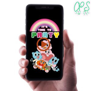 Gumball Birthday Video Invitation Digital Template Customizable Instant Download
