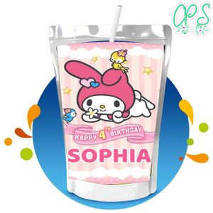 Melody Capri Sun Birthday Label Digital File Printable Instant Download