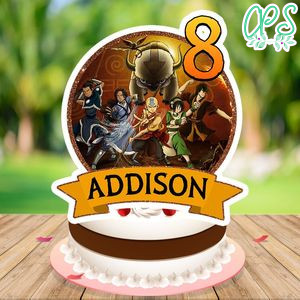 Avatar Airbender Cake Topper Template Printable Instant Download
