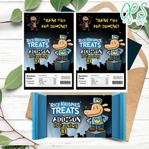 Dogman Rice Krispies Treats Template Printable Instant Download