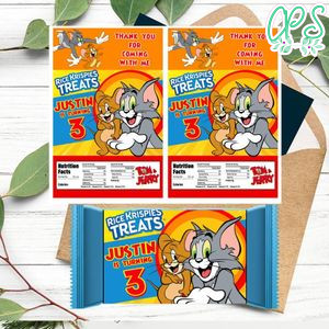 Tom and jerry Rice Krispies Treats Template Printable Instant Download