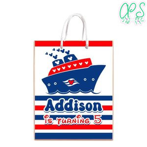 Disney Cruise Gift Bag Label Template Printable Instant Download