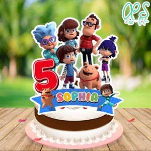 Kazoops Cake Topper Template Printable Instant Download