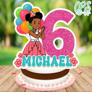 Gracie's Corner Cake Topper Template Printable Instant Download