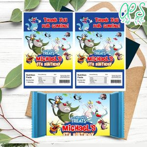 Oggy Rice Krispies Treats Template Printable Instant Download