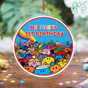 Little Miss Mr. Men Acrylic Ornament Birthday Gift