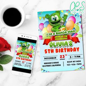 Bangaman Invitation Customizable Template to Print at Home Instant Download