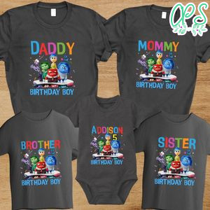 Inside out 2 Family Birthday Party T-Shirt