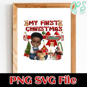 Boy My First Christmas Customer request PNG file template