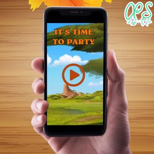 The Lion Guard Birthday Video Invitation Digital Template Customizable Instant Download