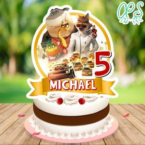 The Bad Guys Cake Topper Template Printable Instant Download