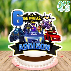Batwheels Cake Topper Template Printable Instant Download