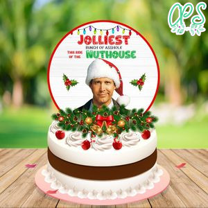 Jolliest Bunch Cake Topper Template Printable Instant Download
