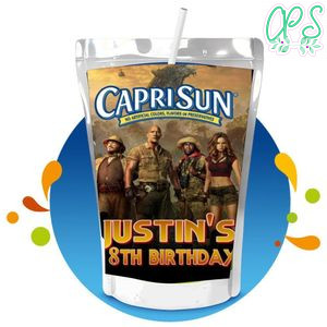 Jumanji Capri Sun Birthday Labels Digital File Printable Instant Download