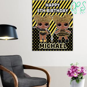 Queen Bee Lol Birthday Poster Digital File Printable Instant Download