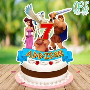 Hercules Cake Topper Template Printable Instant Download