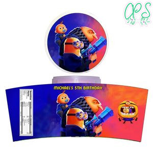 Despicable Me 4 Cotton Candy Label Template To Print At Home Instant Download