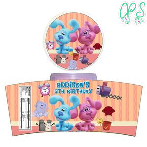 Blue's Clues Cotton Candy Label Template To Print At Home Instant Download