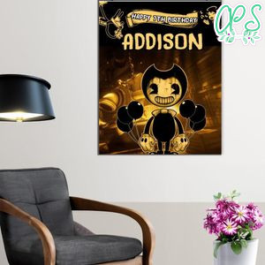 Bendy And The Ink Machine Birthday Poster Digital File Printable Instant Download