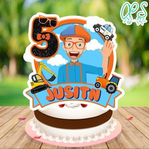 Blippi Cake Topper Template Printable Instant Download