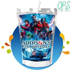 Ghostbusters Frozen Empire Capri Sun Birthday Labels Digital File Printable Instant Download