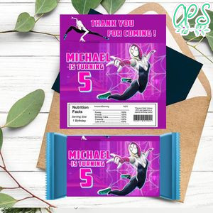 Gwen Rice Candy Bar Label Customizable Template Instant Download
