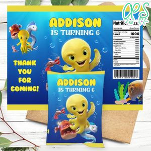 Deep movie Birthday Party Chip Bag Digital File Printable Instant Download