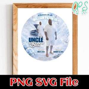 Memorial Circle Sticker Customer request PNG file template