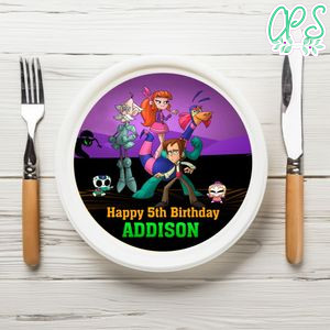 Legend Quest Birthday Plate Template Customizable To Print At Home Instant Download