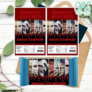 Friends horror movie Rice Krispies Treats Template Printable Instant Download