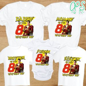 Shazam Family Birthday Vacation PNG file template