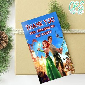 The Stolen Princess Thank You Tag Customizable Template To Print At Home Instant Download