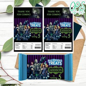 Beetlejuice 2 Rice Krispies Treats Template Printable Instant Download