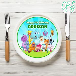Reino Infantil Birthday Plate Template Customizable To Print At Home Instant Download