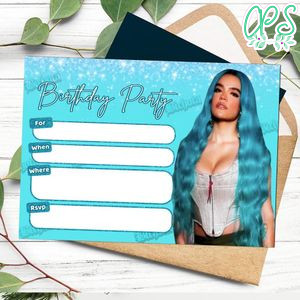 Karol g fill in blank Invitation Customizable Template to Print at Home Instant Download