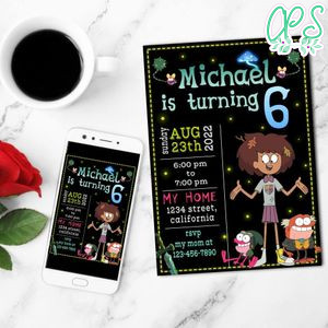 Amphibia Birthday Mobile Invite Customizable Template Instant Download