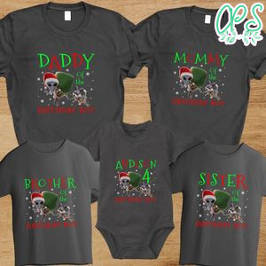 Alien Xmas Family Birthday Party T-Shirt