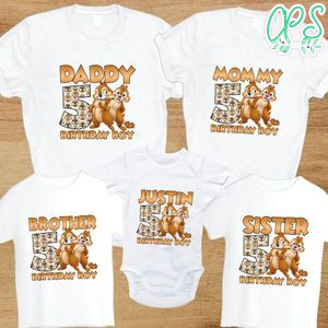 Chip and Dale Birthday Family Trip Vacation PNG file template