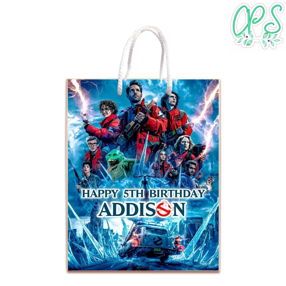 Ghostbusters: Frozen Empire Gift Bag Label Template Printable Instant Download