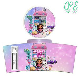 Gabby Dollhouse Cotton Candy Label Template To Print At Home Instant Download