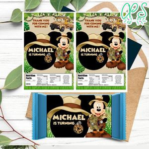 Mickey safari Rice Krispies Treats Template Printable Instant Download