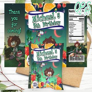 Amphibia Birthday Party Fruit Snack Bag Digital File Printable Instant Download