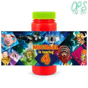 Sing 2 Bubbles Wrapper Template to Print at Home Instant Download